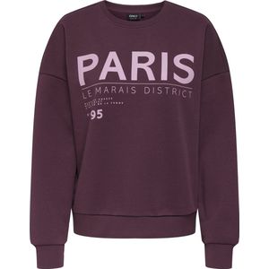 Only - Zenja Boxy Sweater - Donkerpaars - Regular Fit