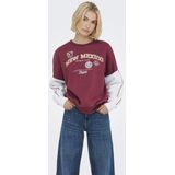 Onlmiriam - Sweatshirt - V-Hals - Katoen - Korte Mouwen - Regular Fit