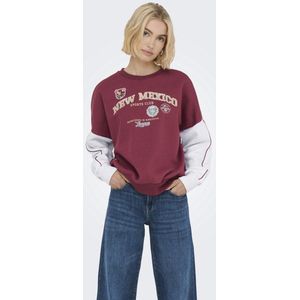 Onlmiriam - Sweatshirt - V-Hals - Katoen - Korte Mouwen - Regular Fit