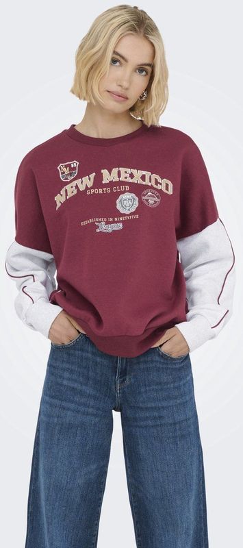 Onlmiriam - Sweatshirt - V-Hals - Katoen - Korte Mouwen - Regular Fit