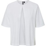 Pcbree Ss O-Neck Knit Cardigan Noos Bc, wit (bright white), L