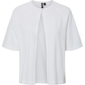 Pcbree Ss O-Neck Knit Cardigan Noos Bc, wit (bright white), L