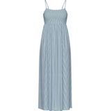 Pieces - Lange Jurk - Strepen - Trapeziumhals - Zonder Mouwen