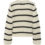 Pieces - Ajourtrui - Birch - 100% Katoen - Regular Fit