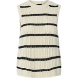 Gebreide Top - Ronde Hals - Mouwloos - Regular Fit - Strand Vrije Tijd