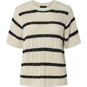 Pieces - Nuka - Gebreide Top - Korte Mouwen - Regular Fit