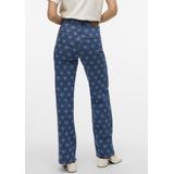 Vero Moda - Vmtessa Hr Wide Jeans - Denim - Medium Blue - 79% Katoen