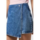 Spijkerrok - Katoen - Kort - Knoopsluiting - Regular Fit