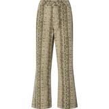 PIECES - Jeans - Beige - Straight Leg - Cropped Lengte - Regular Waist