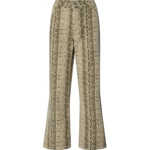 PIECES - Jeans - Beige - Straight Leg - Cropped Lengte - Regular Waist