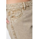 Pieces - Pcfay Mw Wide - Denim Jeans - Sandshell - Dames