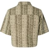 PIECES - Denim Blouse - Korte Mouwen - Regular Fit