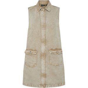 Pcfay - Denim Midi-jurk - Spijkerjurk - Mouwloos - Relaxed Fit