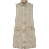 Pcfay - Denim Midi-jurk - Spijkerjurk - Mouwloos - Relaxed Fit