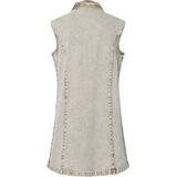 Pcfay - Denim Midi-jurk - Spijkerjurk - Mouwloos - Relaxed Fit