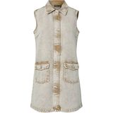 Pcfay - Denim Midi-jurk - Spijkerjurk - Mouwloos - Relaxed Fit