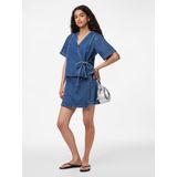 Pieces - Fibbo - Jeansrok - Gemêleerd - Katoenmix