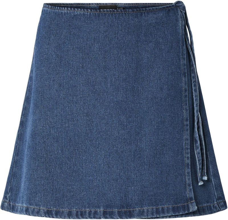 Pieces - Fibbo - Jeansrok - Gemêleerd - Katoenmix