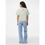 Pcfrona - Shirt - Katoen - Halflange Mouwen - Ronde Hals