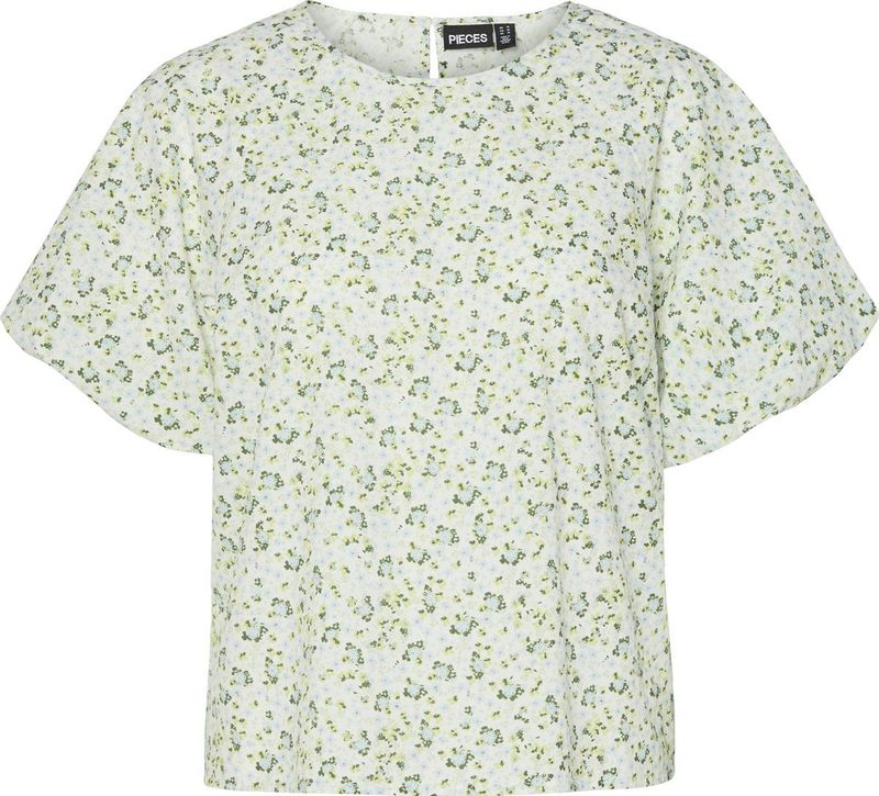 Pcfrona - Shirt - Katoen - Halflange Mouwen - Ronde Hals