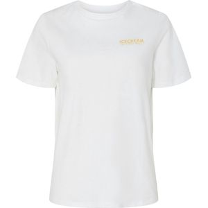 PIECES - T-shirt - Wit - Katoen - Korte Mouwen