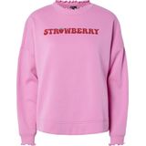 Pieces - Pcmaliah Ls Print Sweat - Fuchsia - Dames Sweater