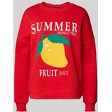 Pieces - Pcmaliah - Sweater - True Red - 50% Katoen, 50% Gerecycled Polyester