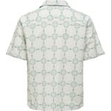 Only & Sons - Onscaiden Overhemd - Groen - Katoen/Linnen - Grafische Print
