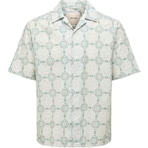 Only & Sons - Onscaiden Overhemd - Groen - Katoen - Regular Fit