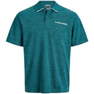 JACK&JONES PLUS JCOLOGAN INJECT POLO SS SMU PLS Heren Poloshirt - Deep Teal