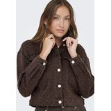 Only - ONLANLIE-ANIMAL - Jeansjack - Chicory Coffee - Lange Mouwen