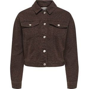 Only - ONLANLIE-ANIMAL - Jeansjack - Chicory Coffee - Lange Mouwen