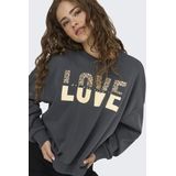 Only - Tammie Leo Print - Sweater - Zwart - Goud