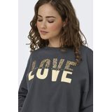 Only - Tammie Leo Print - Sweater - Zwart - Goud