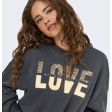 Only - Tammie Leo Print - Sweater - Zwart - Goud