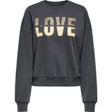 Only - Tammie Leo Print - Sweater - Zwart - Goud