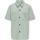 ONLY & SONS JUNIOR - Overhemd - Zachtgroen - Korte Mouwen - Regular Fit