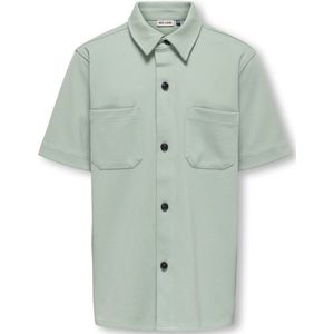 ONLY & SONS JUNIOR - Overhemd - Zachtgroen - Korte Mouwen - Regular Fit