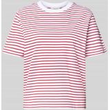 Selected Femme - ESSENTIAL - T-shirt - Boxy Fit - Gestreept - Puur Katoen