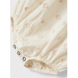 Romper - Lange Mouwen - Geweven Stof - Knoop- en Lussluiting - Ronde Hals