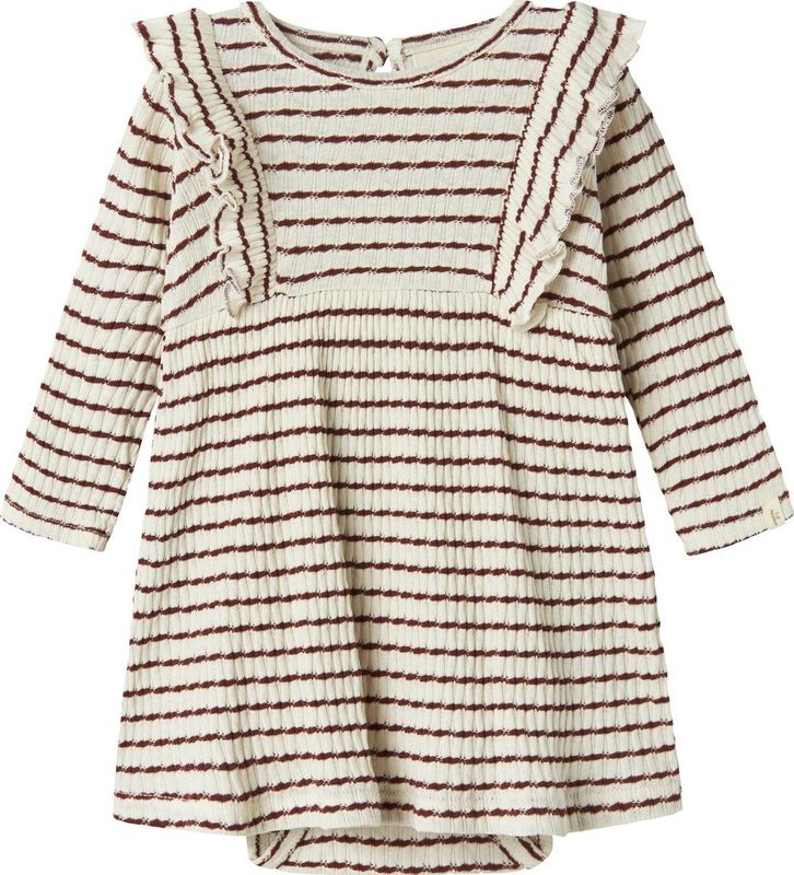 Romper - Jurkje - Jersey - Lange Mouwen - Ronde Hals - Regular Fit