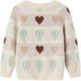 Gebreide Top - Regular Fit - Ronde Hals - Lange Mouwen - Geribde Manchetten