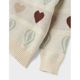 Gebreide Top - Regular Fit - Ronde Hals - Lange Mouwen - Geribde Manchetten