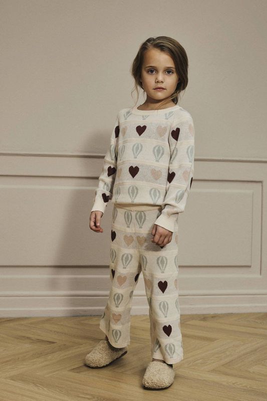 Gebreide Top - Regular Fit - Ronde Hals - Lange Mouwen - Geribde Manchetten