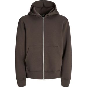 Jack & Jones - Sweatvest - Chocoladebruin - Met Capuchon