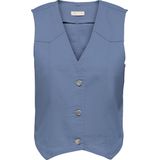 Jacqueline de Yong - Jdyclaudia - Gilet - Blue Denim - Katoenmix