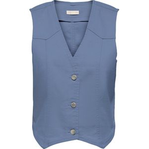 Jacqueline de Yong - Jdyclaudia - Gilet - Blue Denim - Katoenmix