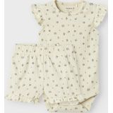 Name It - NbfJannis - Bodysuit S/S - Gebleekt Zand - Katoen