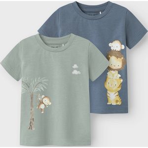 T-shirt - Jersey - Zwart - 2 Pack