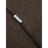 Jack & Jones - Jjeemil Knit Polo - Bruin - Half Zip - Lange Mouwen